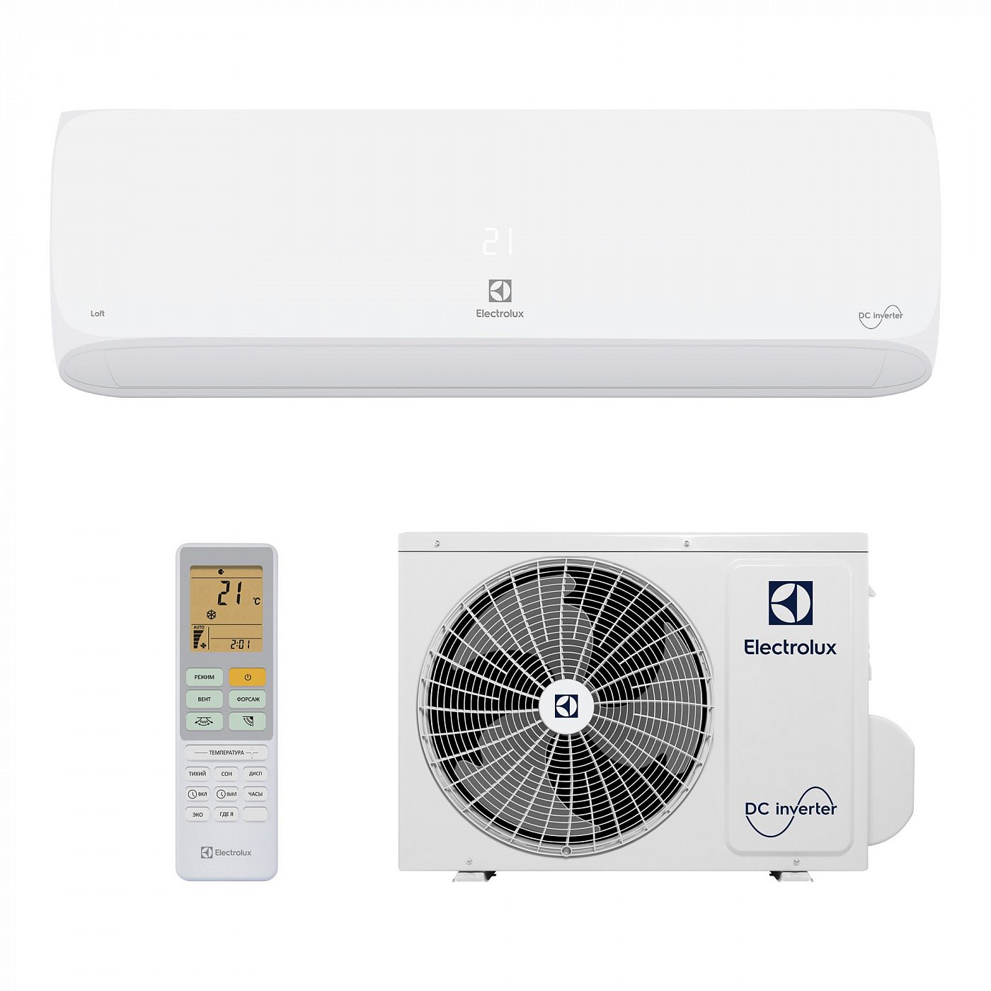 Настенный инверторный кондиционер Electrolux EACS/I-24HAL/N8 серия Loft DC