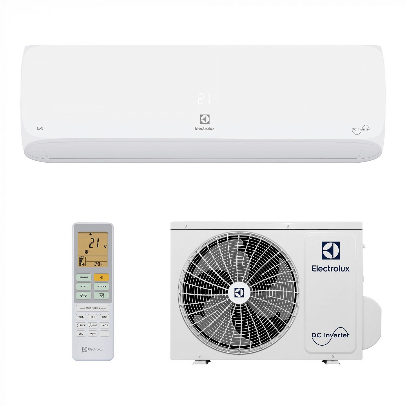Настенный инверторный кондиционер Electrolux EACS/I-09HAL/N8 серия Loft DC