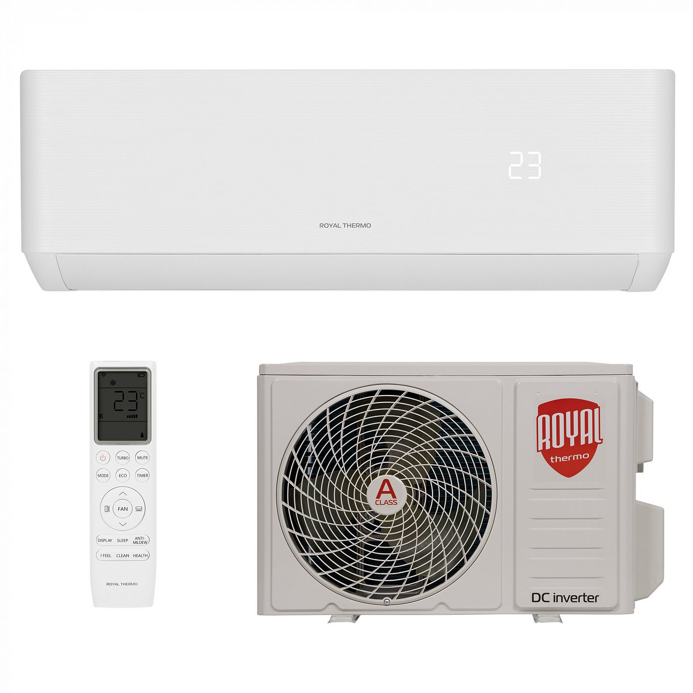 Настенный инверторный кондиционер Royal Thermo RTDI-09HN8/Wi-Fi серия Diamond DC