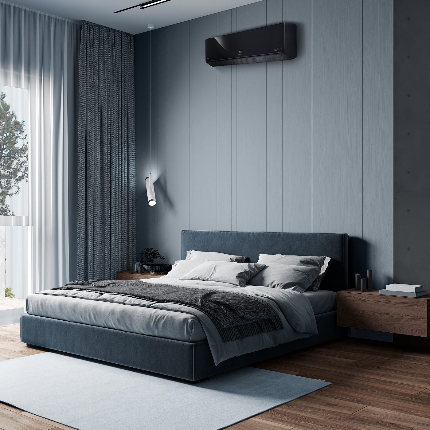 Настенный инверторный кондиционер Electrolux EACS/I-24HIX-BLACK/N8 серия Onix Black Super DC