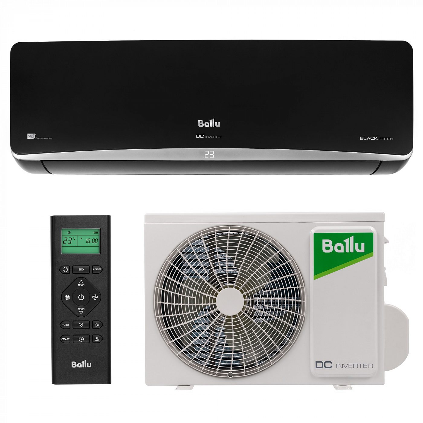 Настенный инверторный кондиционер Ballu BSPI-13HN8/BL/EU серия Platinum Black DC