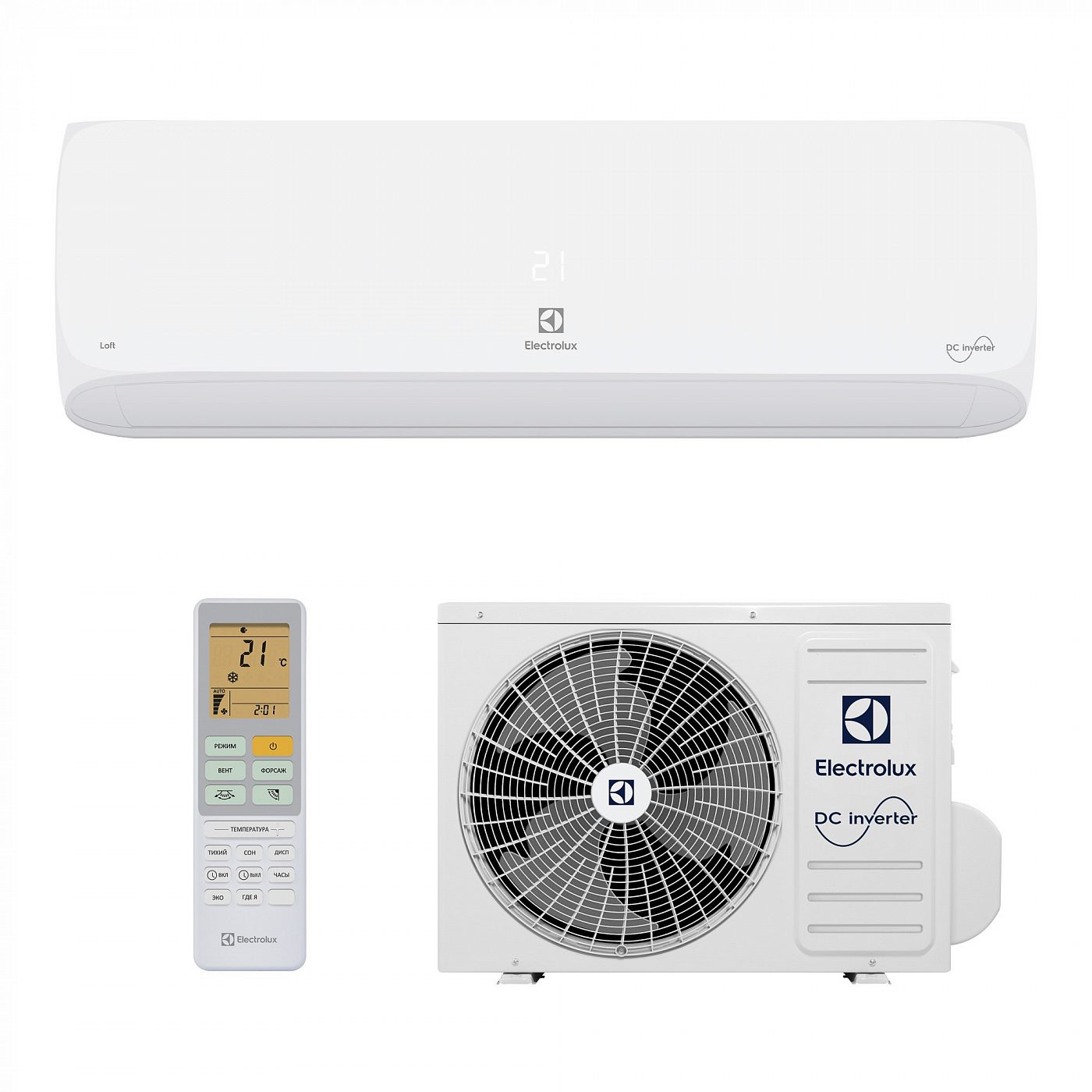 Настенный инверторный кондиционер Electrolux EACS/I-18HAL/N8 серия Loft DC